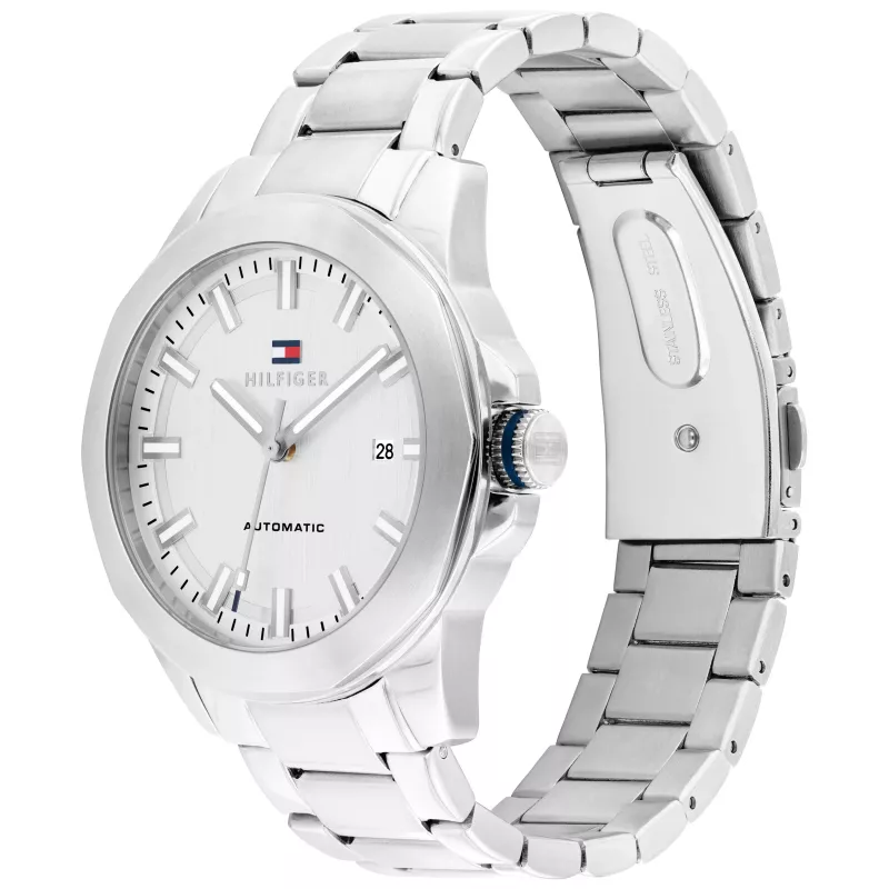 Tommy Hilfiger Orologio uomo 1710695 42mm quadrante blu maglia in acciaio inox