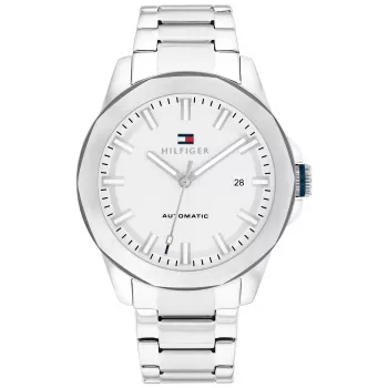 Tommy Hilfiger Orologio uomo 1710695 42mm quadrante blu maglia in acciaio inox