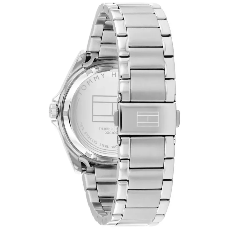 Tommy Hilfiger Orologio uomo 1710718 39mm quadrante blu cinturino in pelle marrone