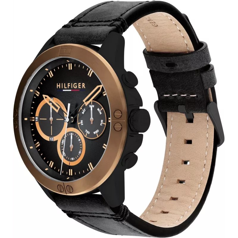 Tommy Hilfiger orologio da uomo 1791893 46mm acciaio inox quadrante blu
