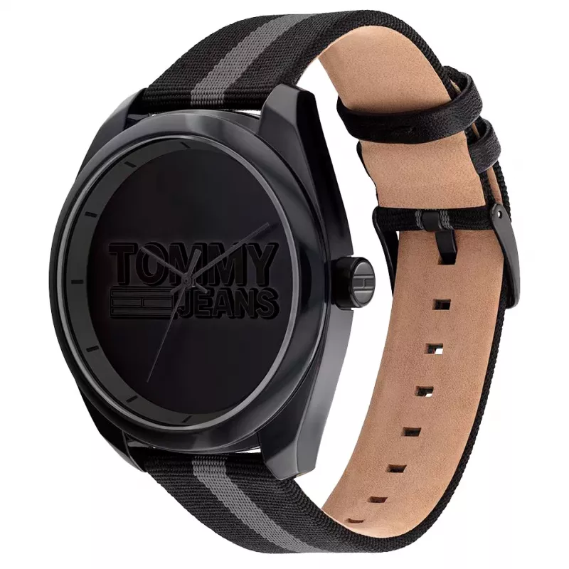 Tommy Hilfiger orologio da uomo 1792039 45 mm quadrante blu pelle marrone