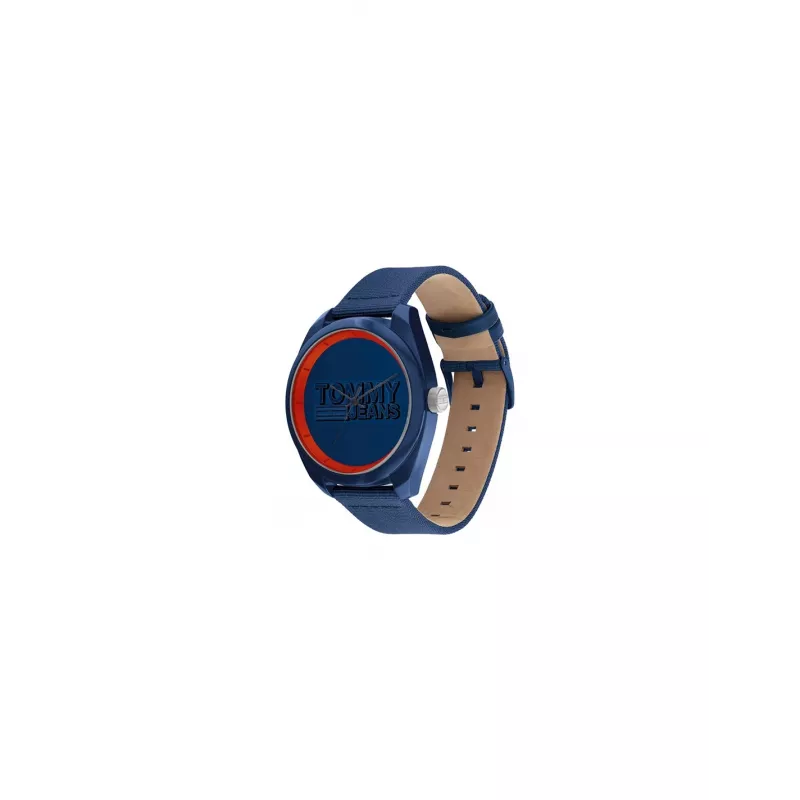 Tommy Hilfiger Orologio Uomo 1792041 45 mm Quadrante Blu Cinturino in Pelle Marrone