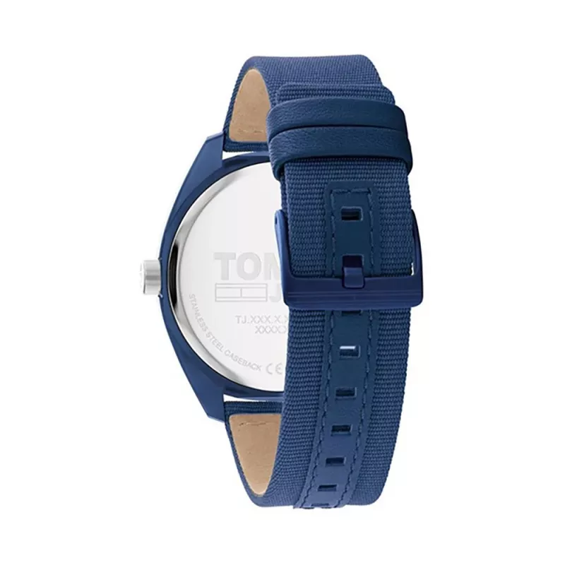 Tommy Hilfiger Orologio Uomo 1792041 45 mm Quadrante Blu Cinturino in Pelle Marrone