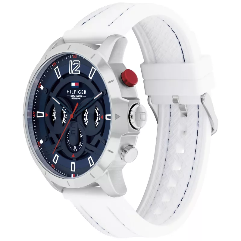 Tommy Hilfiger Orologio da uomo 1792148 46mm Acciaio inox Quadrante blu