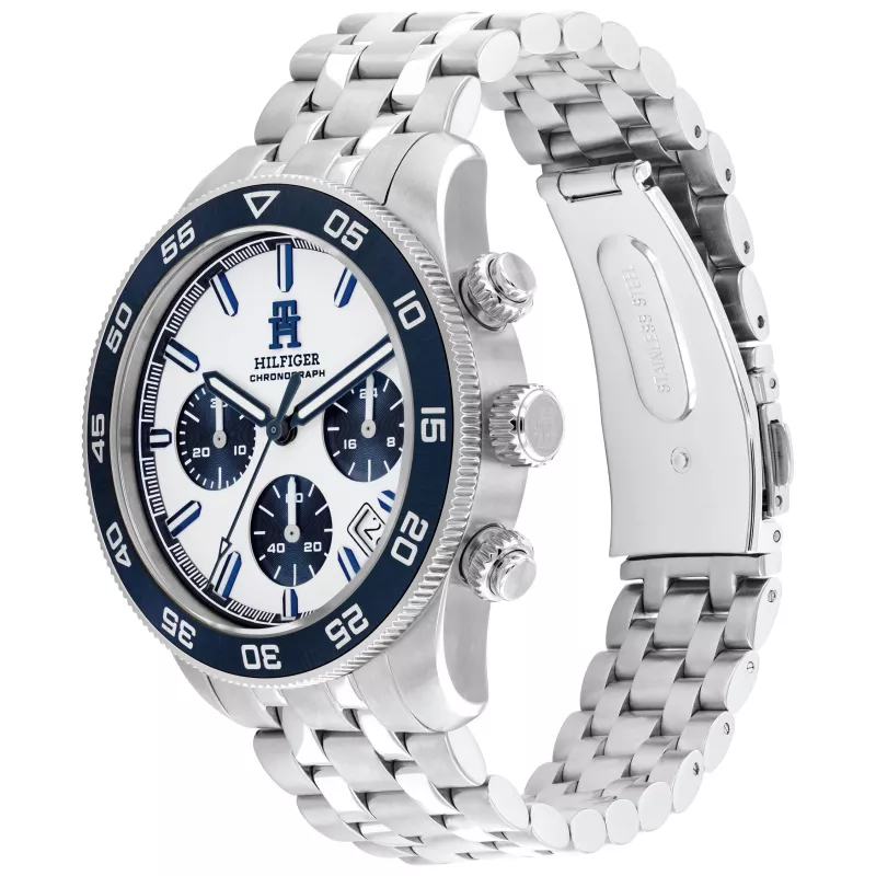 Tommy Hilfiger orologio da uomo 1792157 41mm quadrante blu pelle marrone