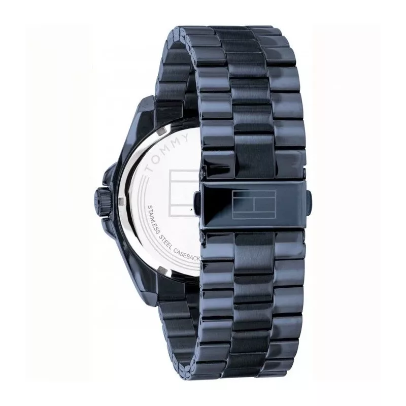 Tommy Hilfiger Orologio uomo TH1791689 44mm quadrante blu cinturino in pelle marrone