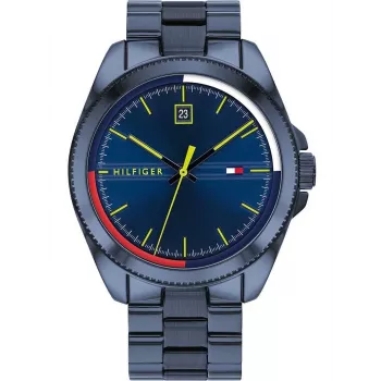 Tommy Hilfiger Orologio uomo TH1791689 44mm quadrante blu cinturino in pelle marrone