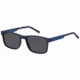 TOMMY HILFIGER TH-2089-S-FLL occhiali da sole uomo - montatura in acetato nera con lenti in policarbonato grigie - 56/19/145 mm