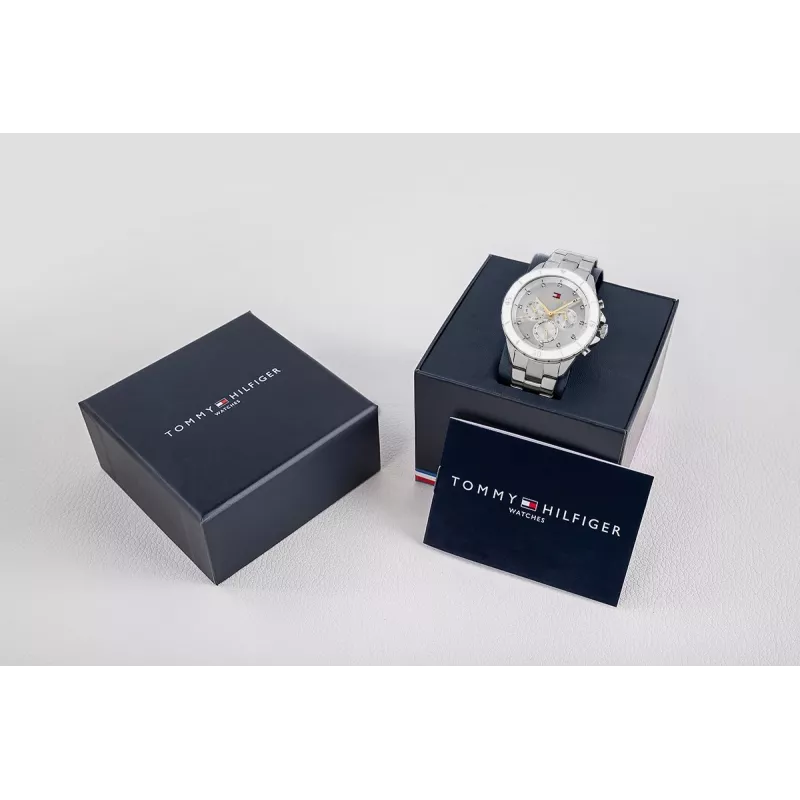 Tommy Hilfiger Orologio unisex 1782707 40mm Acciaio inox Mesh Quadrante blu