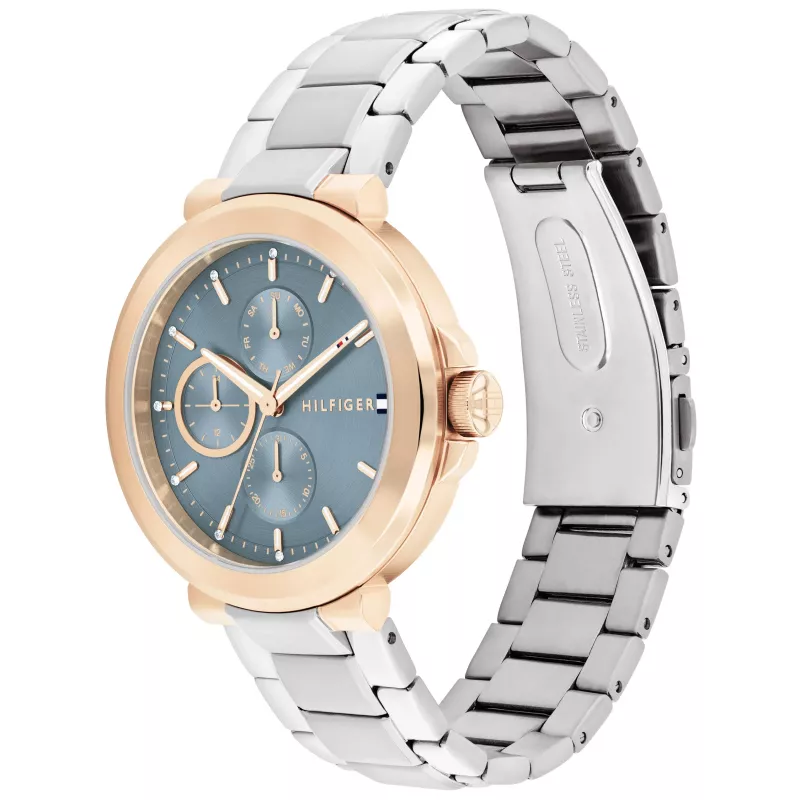 Tommy Hilfiger Orologio unisex 1782754 38mm acciaio inox pelle blu
