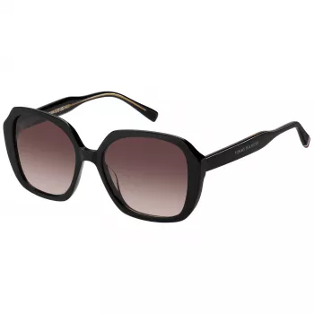 Tommy Hilfiger Occhiali da sole donna TH-2105-S-807 - montatura nera, lenti grigie, 54 mm