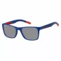 TOMMY JEANS TJ-0045-S-8RU Occhiali da sole unisex - Montatura nera, lenti grigie 52/19/140 mm