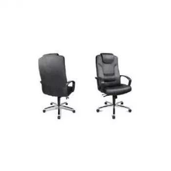 Topstar Comfort Point 50 sedia direzionale, rivestimento in microfibra, struttura cromata, nero 7819 TA3