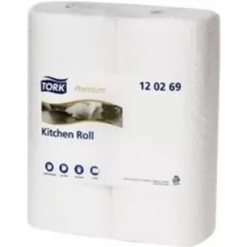 Tork Rotolo da cucina extra assorbente 2 veli bianco 174 strappi 40m (120269)