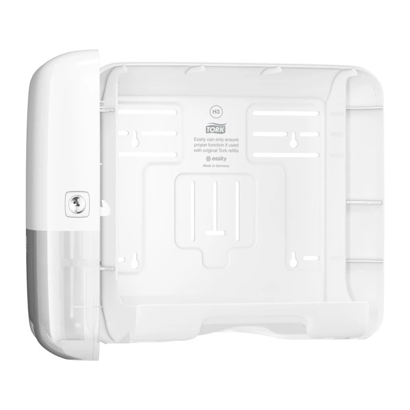 Tork H3 Mini Folded Dispenser per asciugamani piegati 553100, 300 asciugamani, bianco