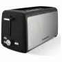 Tornado TTA-7402-GS Tostapane - 2 fette 1400W tostapane pop-up con 7 livelli di doratura, nero/argento