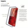 TOTI PREMIUM 3D vetro temperato protezione display, copertura totale per Samsung Galaxy S25 Ultra