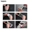 TOTI PREMIUM 3D vetro temperato protezione display, copertura totale per Samsung Galaxy S25 Ultra