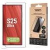TOTI PREMIUM 3D vetro temperato protezione display, copertura totale per Samsung Galaxy S25 Ultra