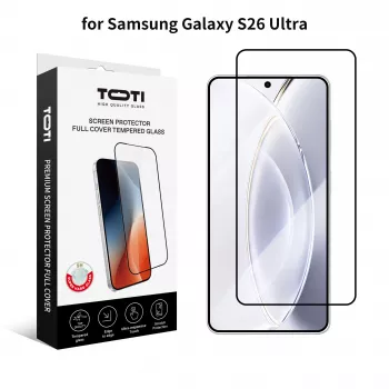 TOTI PREMIUM Pellicola protettiva in vetro temperato 2.5D Full Cover per Samsung Galaxy S26 Ultra