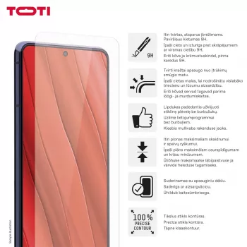 TOTI Tempered Glass 2D Screen Protector per Samsung Galaxy A37/A57/A36/A56/S24 FE/S25 FE