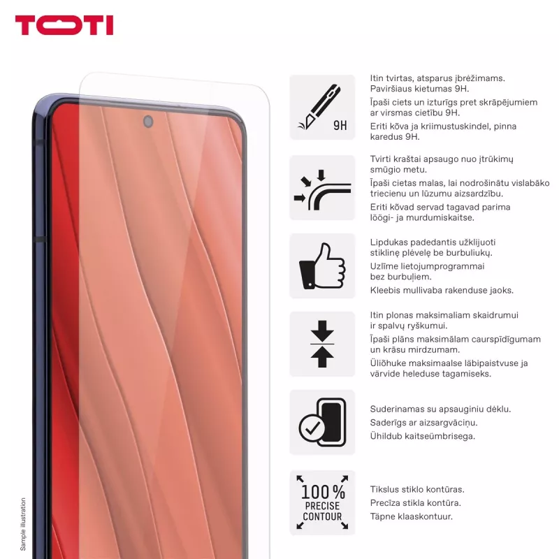 TOTI Tempered Glass 2D Screen Protector per Samsung Galaxy A37/A57/A36/A56/S24 FE/S25 FE