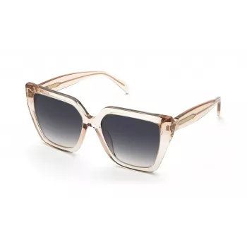 TOUS Occhiali da sole donna STOC40-5609TU - Montatura rettangolare nera con lenti grigie sfumate - 56/17/140 mm