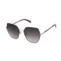 TOUS Occhiali da sole donna STO461-570E66 Havana marrone acetato full rim quadrati modificati