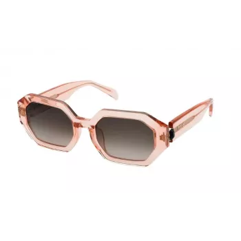 TOUS Occhiali da sole da donna STOB83V530856 Montatura nera squadrata Lenti grigie 53mm