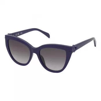 TOUS Occhiali da sole donna STOC21-530T81 Havana acetato montatura squadrata lente marrone sfumata 53/18/140 mm