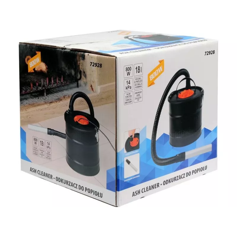 TOYA 72928 Aspiracenere 1200 W 20 L acciaio inox