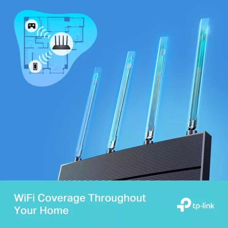 TP-Link Archer AX18 router wireless Gigabit dual-band (2,4 GHz / 5 GHz), nero