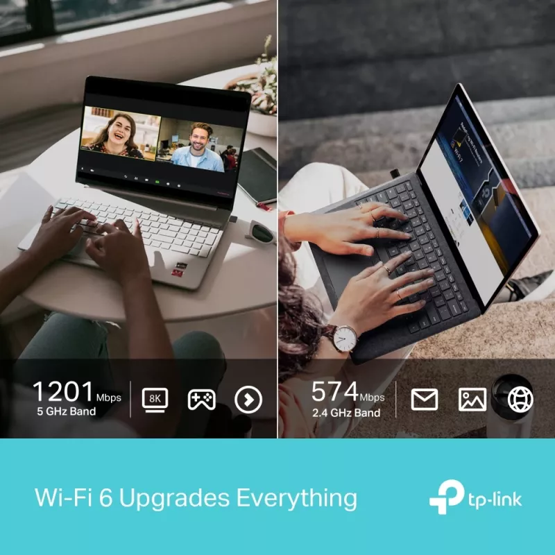 TP-LINK Archer TX1800U Nano Adattatore USB AX1800 Dual Band Wi-Fi 6, 1.8 Gbps