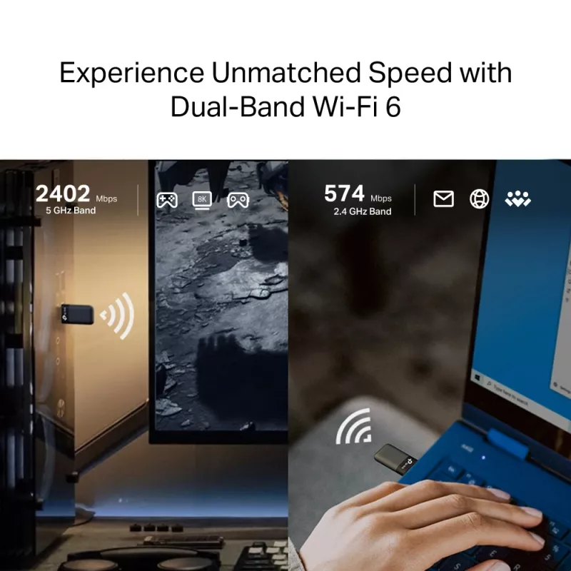 TP-LINK Archer TX50U Adattatore USB wireless AX3000 Dual Band Wi-Fi 6