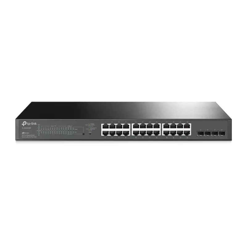 TP-Link JetStream Switch Gigabit Smart PoE+ 28 porte con 24 porte PoE+ e 4 slot SFP