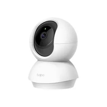 TP-Link Tapo C200 telecamera di sicurezza Wi-Fi con rotazione/inclinazione, 1080p Full HD, rotazione 360°, inclinazione 114°, visione notturna, audio bidirezionale, slot microSD, compatibile con Alexa e Google Assistant, bianco