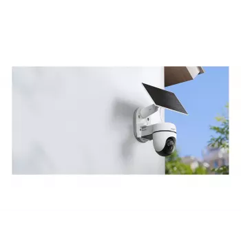 TP-Link Tapo TC90 KIT telecamera di sorveglianza orientabile alimentata a solare, 2K QHD, esterno, batteria e solare, IP65, visione notturna a colori, wireless, 1 telecamera