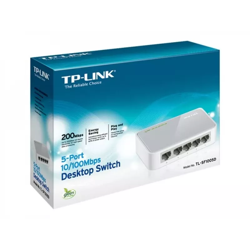 TP-LINK TL-SF1005D Switch desktop Fast Ethernet 5 porte