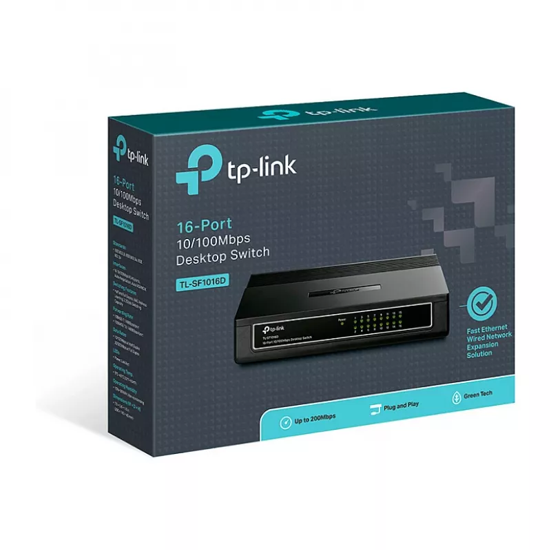 TP-Link TL-SF1016D switch desktop 16 porte 10/100 Fast Ethernet