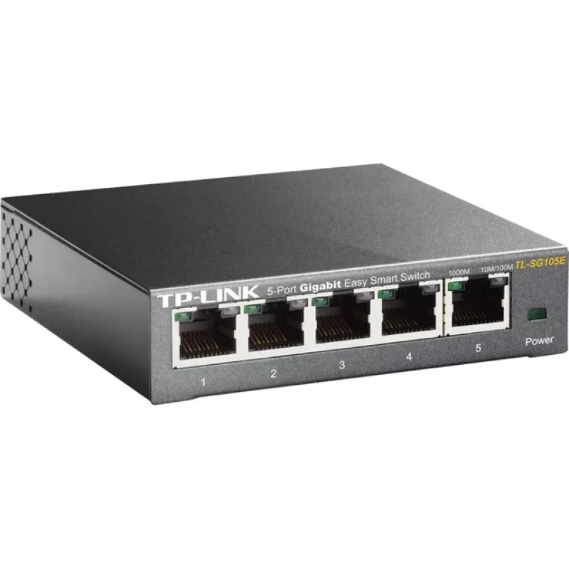 TP-LINK TL-SG105E(UN) switch Managed L2 Gigabit Ethernet, 5 porte, 10/100/1000 Mbps