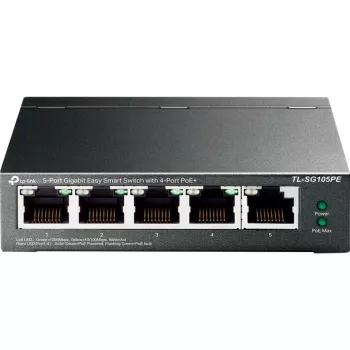 TP-Link TL-SG105PE switch Easy Smart Gigabit con 4 porte PoE+