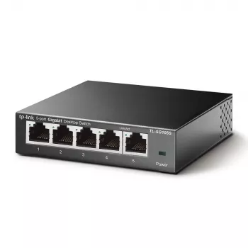 TP-Link TL-SG105S Switch desktop Gigabit 5 porte, case in metallo, v5.0