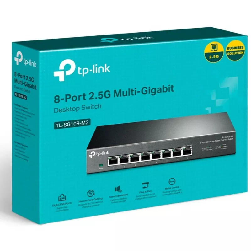 TP-LINK TL-SG108-M2 V3.0 Switch non gestito 8 porte 2.5G Multi-Gigabit