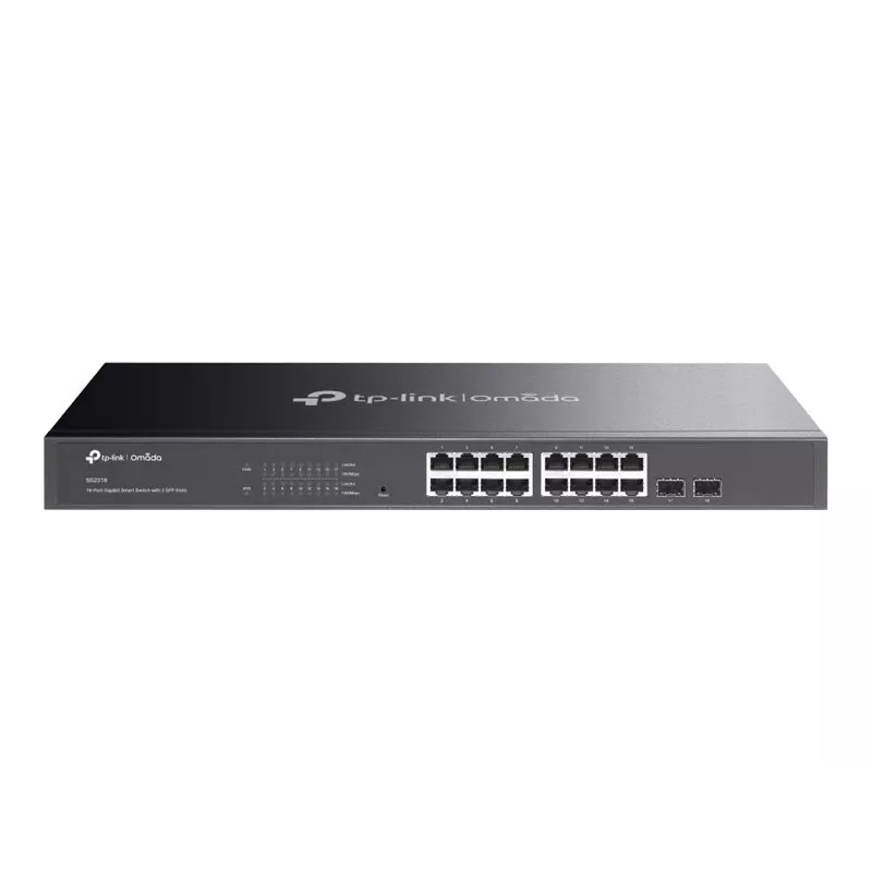 TP-LINK TL-SG2218 switch managed Gigabit L2+ 16 porte con 2 slot SFP, 150W PoE+