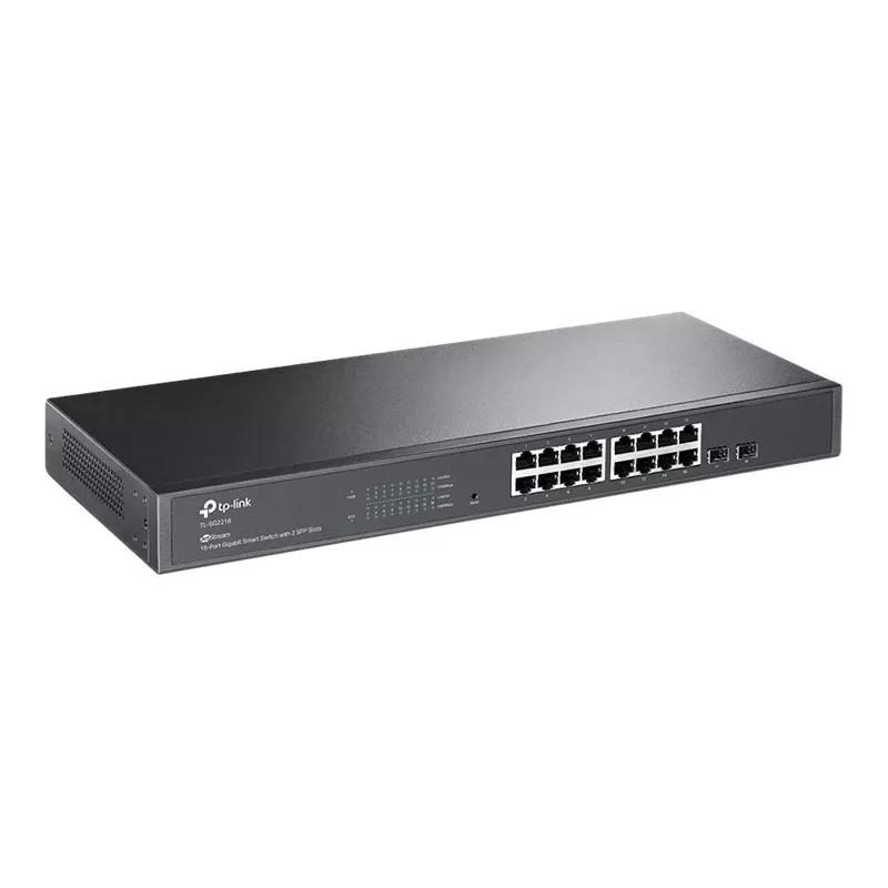 TP-LINK TL-SG2218 switch managed Gigabit L2+ 16 porte con 2 slot SFP, 150W PoE+