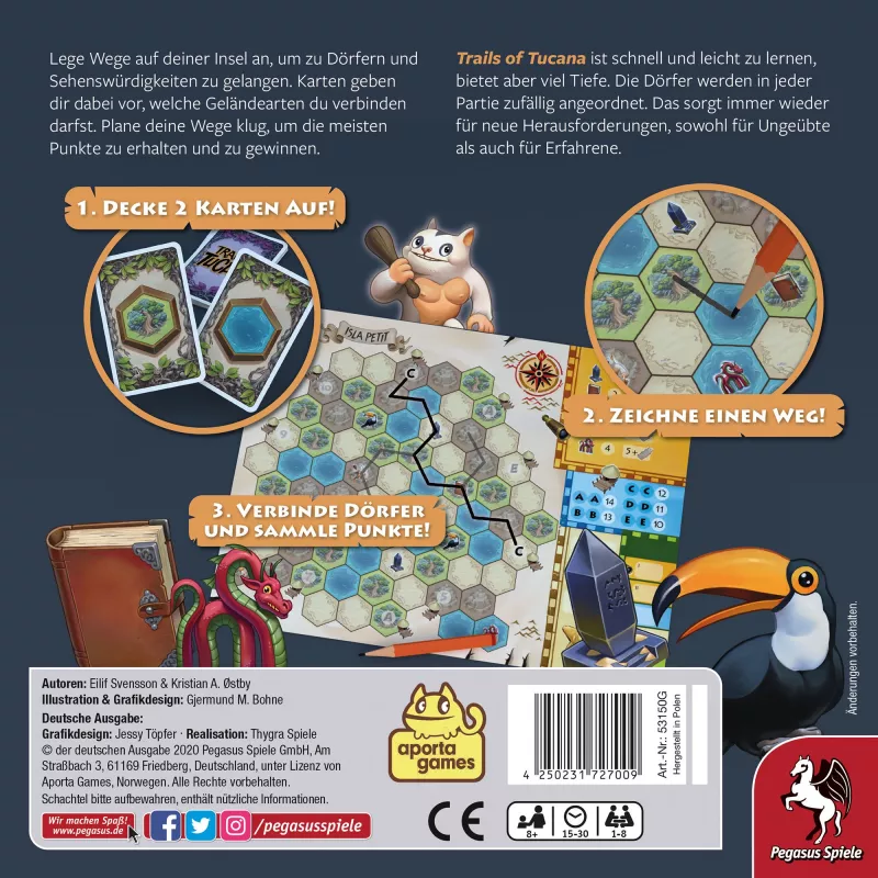 Trails of Tucana - Flip & Write Gioco da tavolo