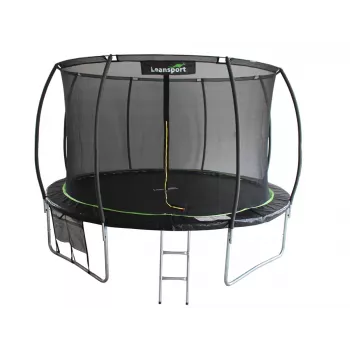 Trampolino LEAN Sport Max 14ft nero-verde