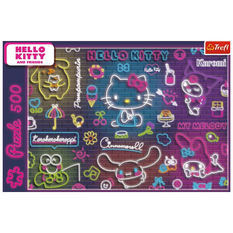 Puzzle TREFL 500 - Neon Hello Kitty Trefl 37523
