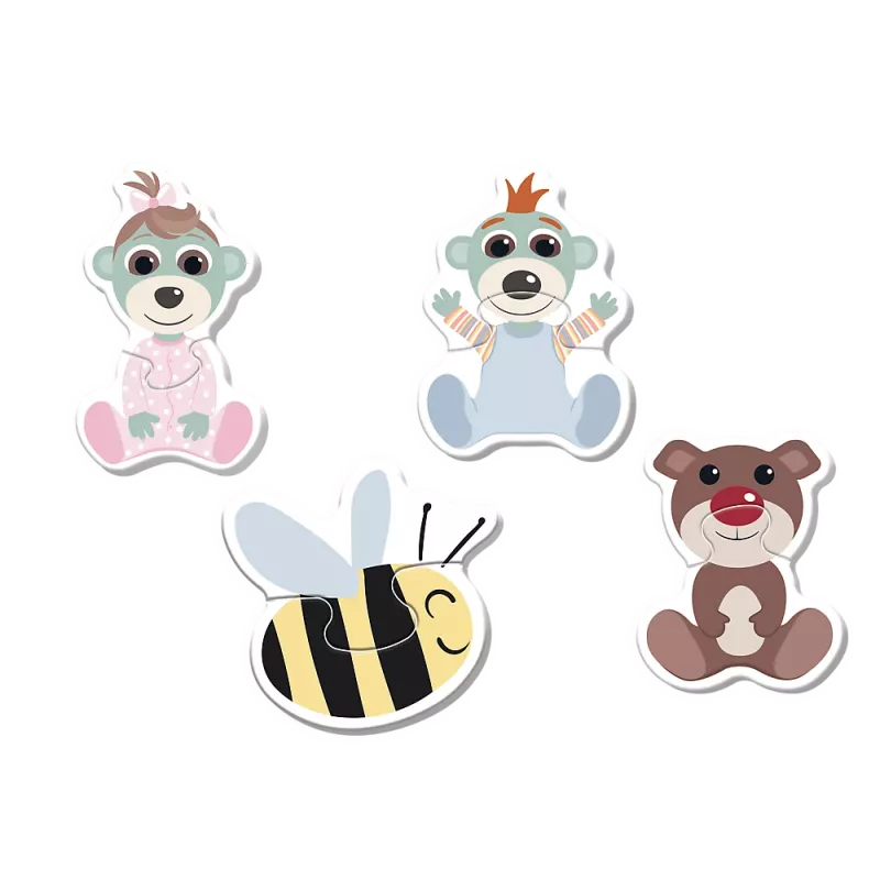 Puzzle - Baby Classic - Friendly Babies - Babies and Teddy Bear 36139