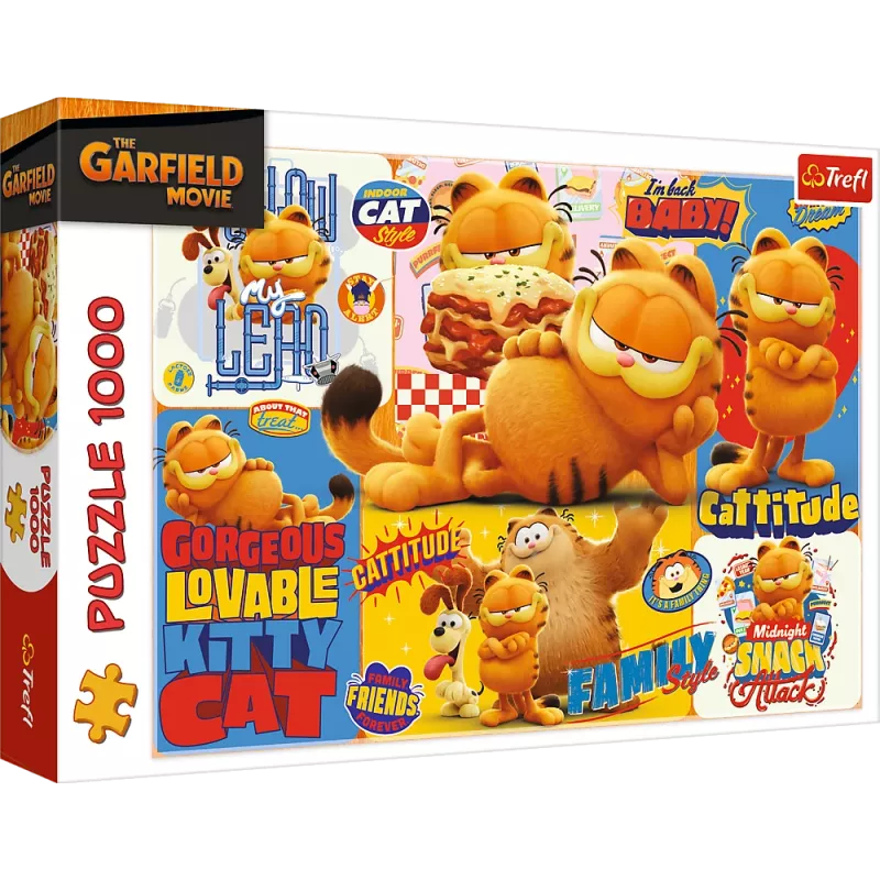 Puzzle TREFL 1000 - Garfield's Adventures - Garfield Trefl 10935